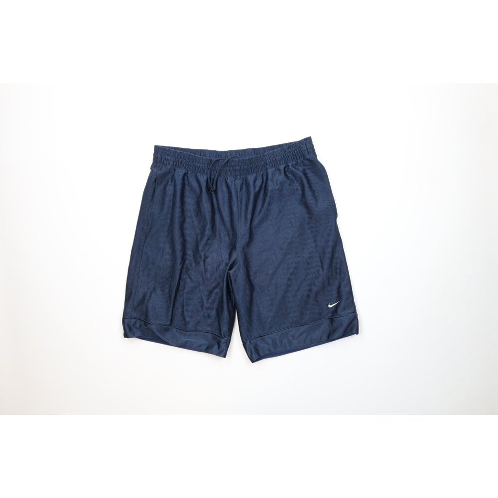 Vintage 90s Y2K Nike Mens Large Faded Travis Scott Mini Swoosh Basketball Shorts - Picture 1 of 12